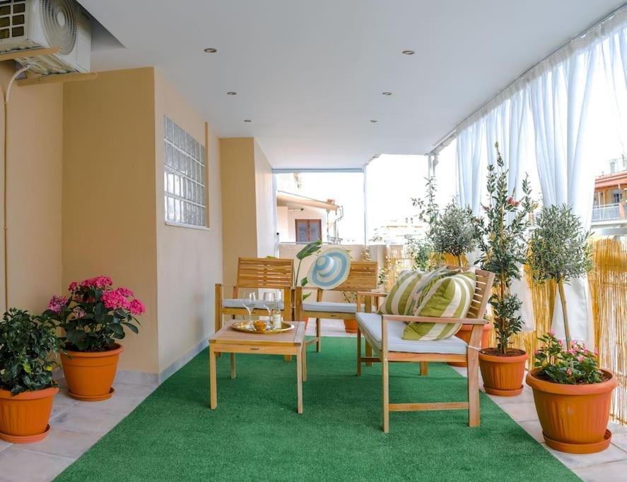 Flowery Penthouse In City Centre Of 테살로니키 외부 사진